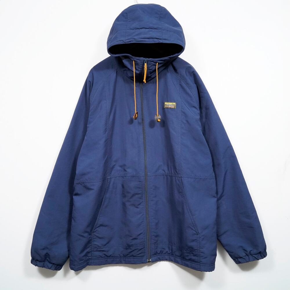 L.L. Bean Mountain Classic Full Zip Jacket Men XXL Navy Blue Lightweight Outdoor